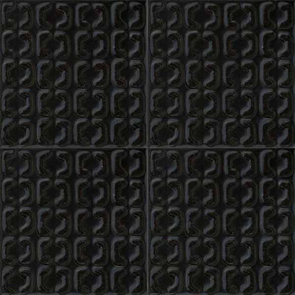 MARAZZI Crogiolo Memoria Nero Struttura Stamp 15x15cm