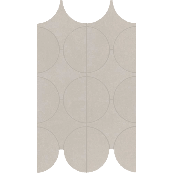 MARAZZI Concrete Look Cementum Sand Mosaico Cerchi 23,8x41,4cm