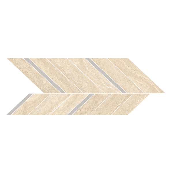 MARAZZI Mystone Travertino Classico Mosaico Freccia 19,8x52,1cm