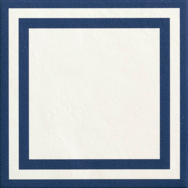 Mattonelle Margherita Square Blue by Nathalie Du Pasquier 20,5x20,5cm (0,67m² par boite)