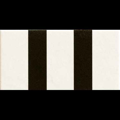 Mattonelle Margherita Parallel Black by Nathalie Du Pasquier 20,5X10,1cm (0,67m² par boite)