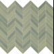 MUTINA Mews Green Chevron 5,5x39,4cm