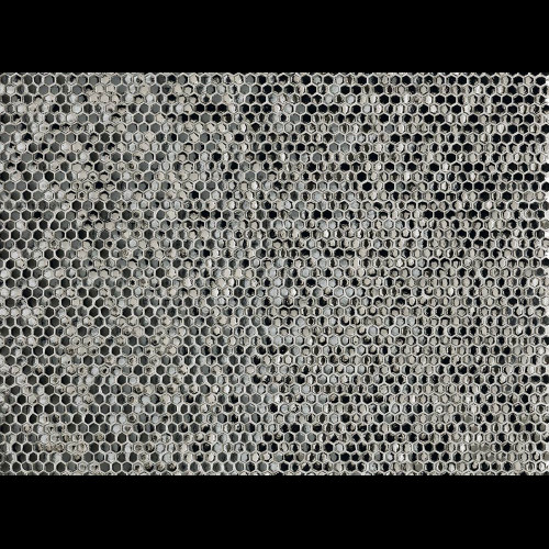 Phenomenon Honeycomb B Argento Glossy by Tokujin Yoshioka 30x30cm (0,72m² par boite)