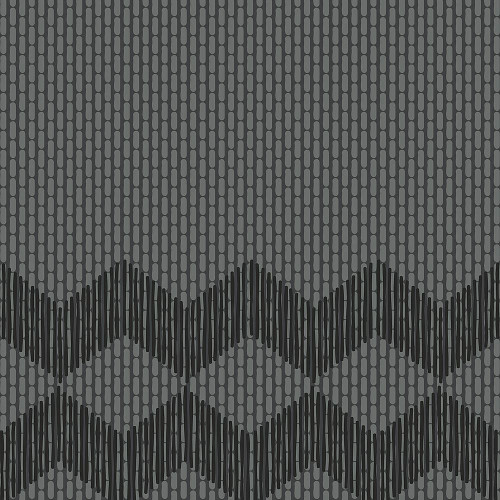 Tape Zigzag Half Black by Raw Edges 20,5x20,5cm (0,67m² par boite)