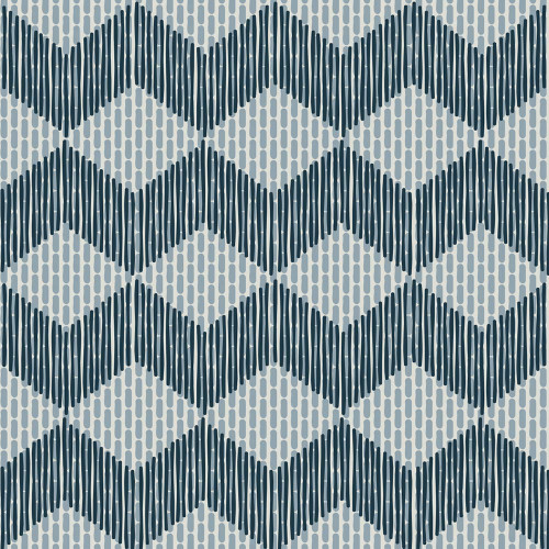 Tape Zigzag Blue by Raw Edges 20,5x20,5cm (0,67m² par boite)