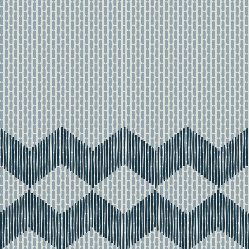 Tape Zigzag Half Blue by Raw Edges 20,5x20,5cm (0,67m² par boite)