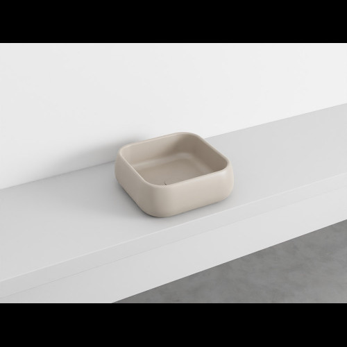 SHUI Lavabo Rectangulaire à poser sans trop-plein Avena 40X40X15h