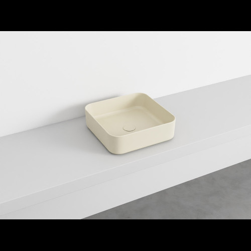 SHUI Lavabo Rectangulaire à poser sans trop-plein Lino 40X40X15h