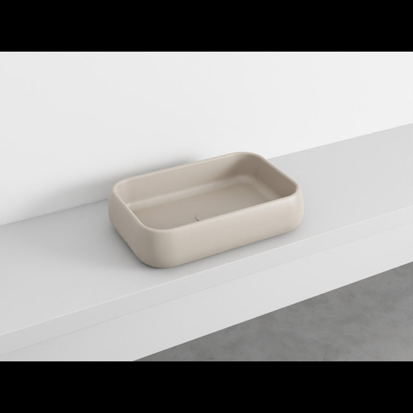 SHUI Lavabo Rectangulaire à poser sans trop-plein Avena 60X40X15h