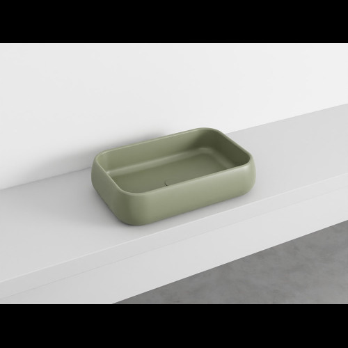 SHUI Lavabo Rectangulaire à poser sans trop-plein Agave 60X40X15h