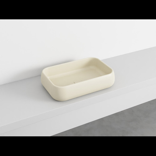 SHUI Lavabo Rectangulaire à poser sans trop-plein Lino 60X40X15h