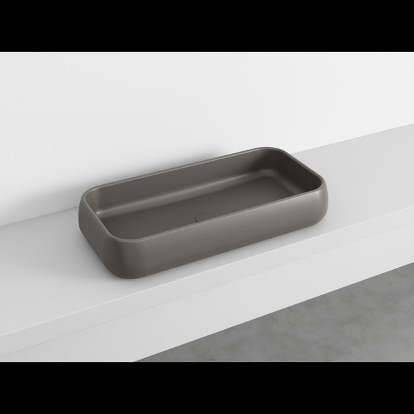 SHUI Lavabo Rectangulaire à poser sans trop-plein Fango 80X40X15h