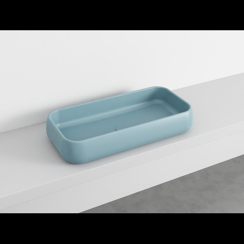 SHUI Lavabo Rectangulaire à poser sans trop-plein Polvere 80X40X15h