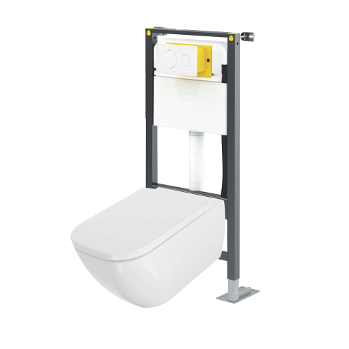 SANYCCES QUARC WC SUSPENDU BLANC BRILLANT PACK WC COMPLET