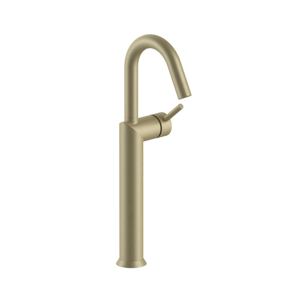 FANTINI Nostromo Mitigeur Lavabo Surélevé Monotrou -Ex Café Matt British Gold PVD