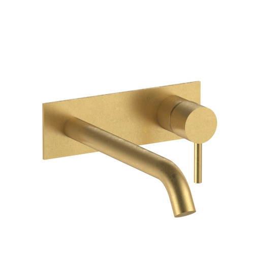 FANTINI Nostromo Mitigeur Lavabo Mural Avec Plaque Pure Brass PVD