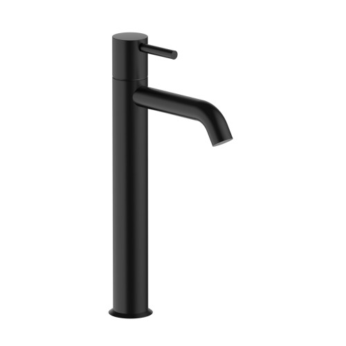 FANTINI Nostromo Mitigeur Lavabo Surélevé Monotrou Avec Tige Noir Mat