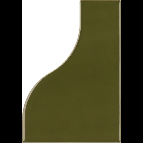 EQUIPE CURVE GARDEN GREEN GLOSS 8,3X12CM (0,48m² par boite)