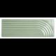 WOW GLOW DECOR MINT GLOSS 5,2x16cm (0.502m² par boite)