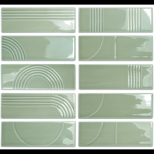 WOW GLOW DECOR MINT GLOSS 5,2x16cm (0.502m² par boite)