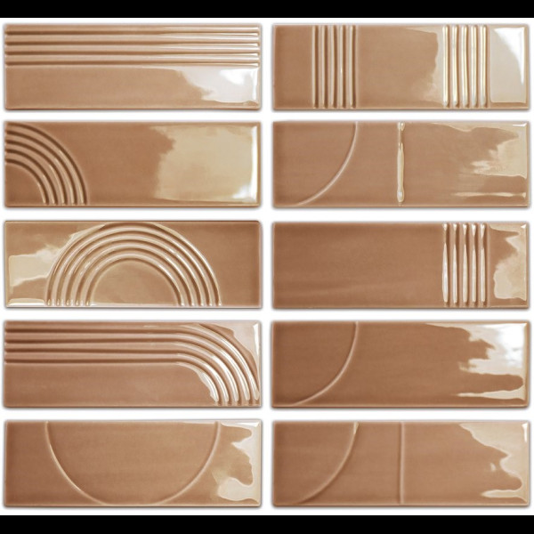 WOW GLOW DECOR CARAMEL GLOSS 5,2x16cm (0.502m² par boite)