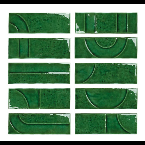 WOW HAMMER DECOR EMERALD GLOSS 5x15cm (0,533m² par boite)