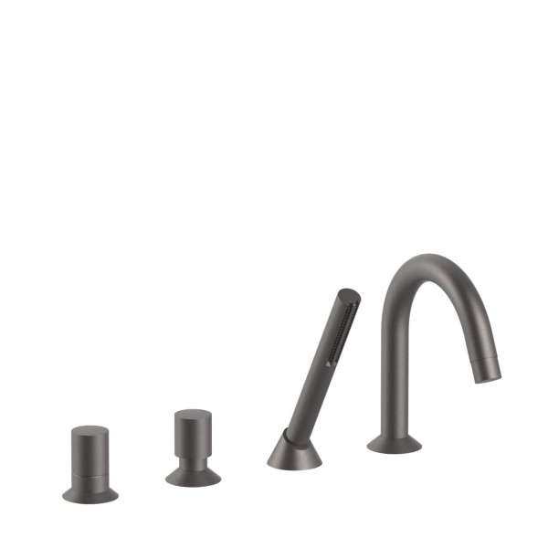 FANTINI Mitigeur bain-douche sur gorge avec bec Matt Gun Metal PVD