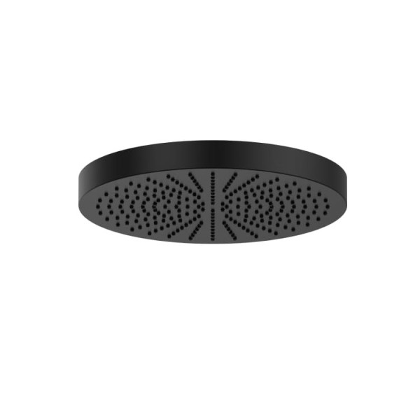 FANTINI Nostromo Pomme De Douche Jet Pluie Diamètre 24cm En Acier Noir Mat