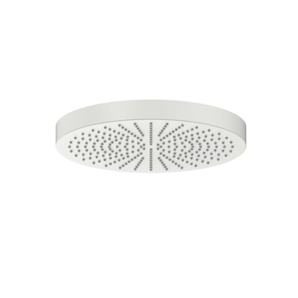 FANTINI Nostromo Pomme De Douche Jet Pluie Diamètre 24cm En Acier Blanc Mat