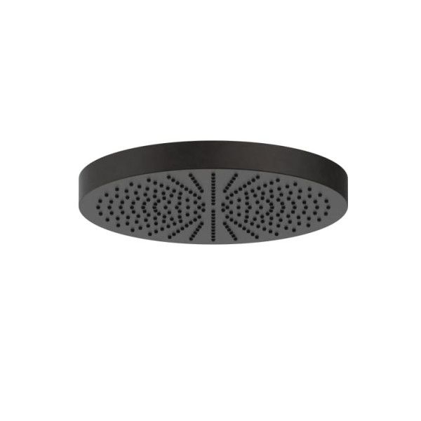 FANTINI Nostromo Pomme De Douche Jet Pluie Diamètre 24cm En Acier Deep Black PVD