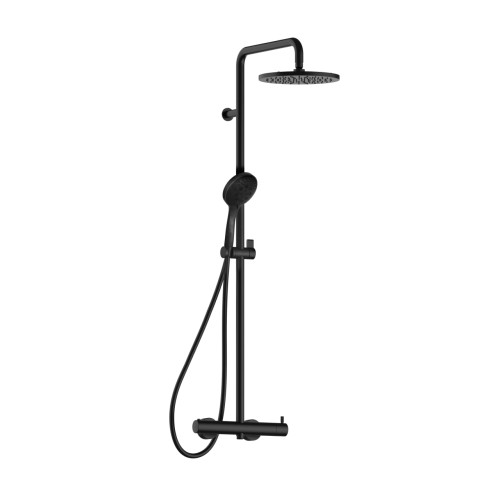 FANTINI Nostromo Colonne De Douche Avec Mitigeur Externe Noir Mat