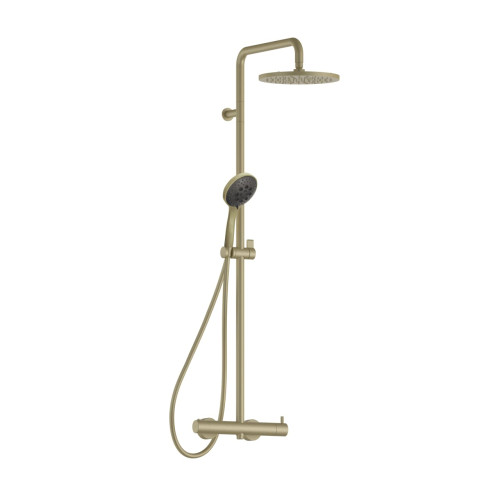 FANTINI Nostromo Colonne De Douche Avec Mitigeur Externe Matt British Gold PVD