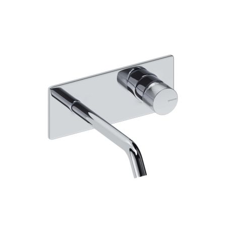 SANYCCES LOOP K MITIGEUR LAVABO AVEC PLAQUE BEC 14CM CHROME BRILLANT