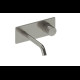 SANYCCES LOOP K MITIGEUR LAVABO AVEC PLAQUE BEC 14CM NICKEL BROSSÉ