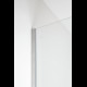 Coll. S.1 100X200X0.8CM PAROI DE DOUCHE TRANSPARENTE NICKEL BROSSE