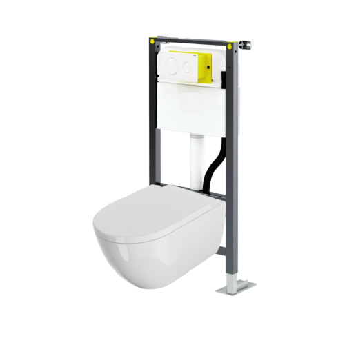 Collection A.5 WC SUSPENDU BLANC BRILLANT RINCAGE 3,5/7,5L