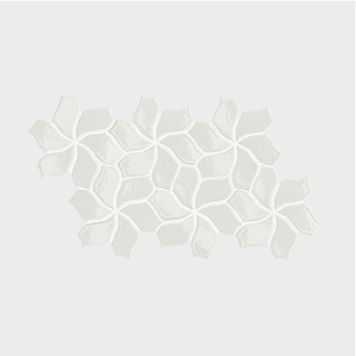 Botanica Flower White Brillant by Tokujin Yoshioka 23,1X40,3CM (0,46m² par boite)