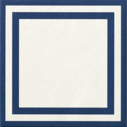 Mattonelle Margherita Square Blue by Nathalie Du Pasquier 20,5x20,5cm (0,67m² par boite)