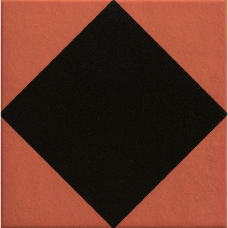 Mattonelle Margherita Rhombus Black by Nathalie Du Pasquier 20,5x20,5cm (0,67m² par boite)