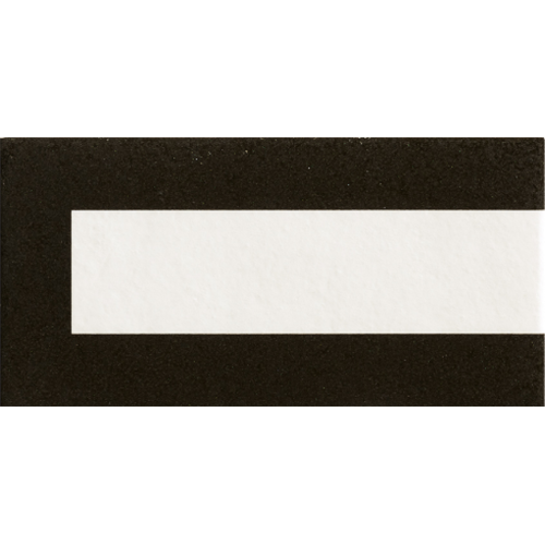 Mattonelle Margherita Frame Black by Nathalie Du Pasquier 20,5X10,1cm (0,67m² par boite)