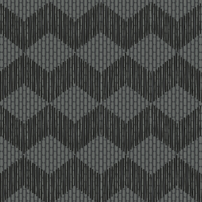 Tape Zigzag Black by Raw Edges 20,5x20,5cm (0,67m² par boite)