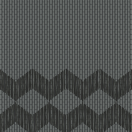 Tape Zigzag Half Black by Raw Edges 20,5x20,5cm (0,67m² par boite)