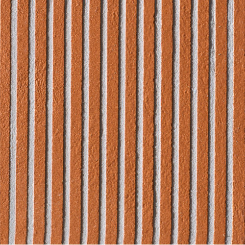 Fringe Thin Red by Michael Anastassiades 12,3x12,3cm (0,64m² par boite)