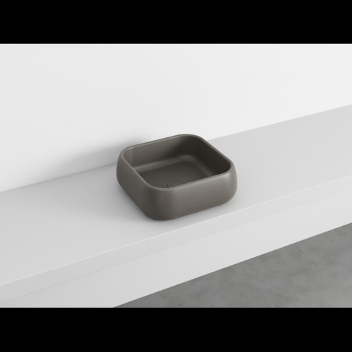 SHUI Lavabo Rectangulaire à poser sans trop-plein Fango 40X40X15 h