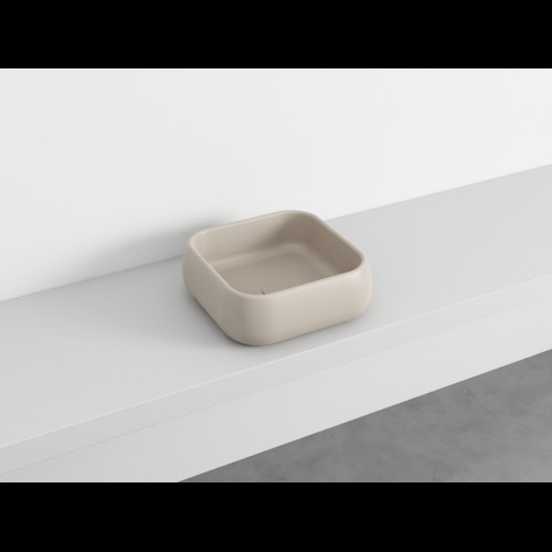 SHUI Lavabo Rectangulaire à poser sans trop-plein Avena 40X40X15 h