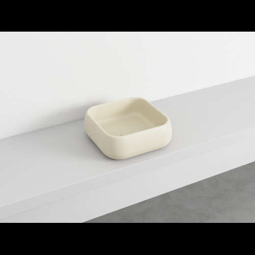 SHUI Lavabo Rectangulaire à poser sans trop-plein Lino 40X40X15 h