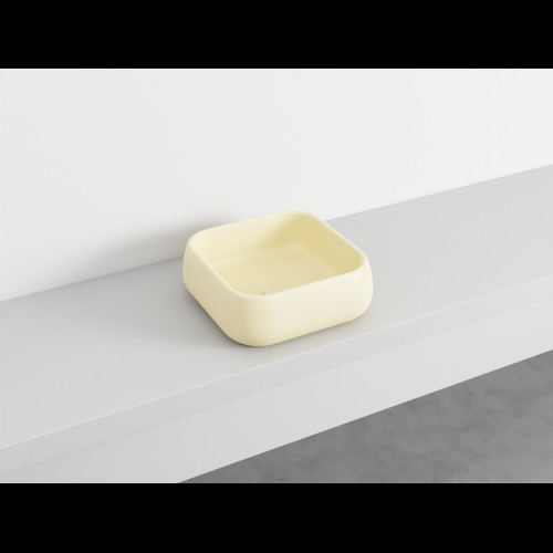 SHUI Lavabo Rectangulaire à poser sans trop-plein Lino 40X40X15 h