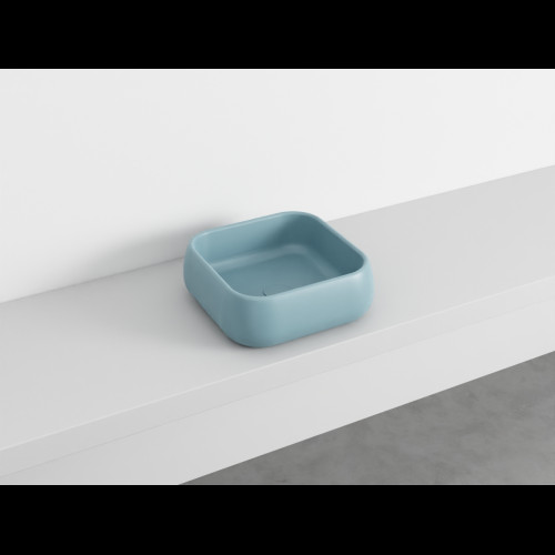 SHUI Lavabo Rectangulaire à poser sans trop-plein Polvere 40X40X15 h