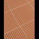 Fringe Thin Red by Michael Anastassiades 12,3x12,3cm (0,64m² par boite)
